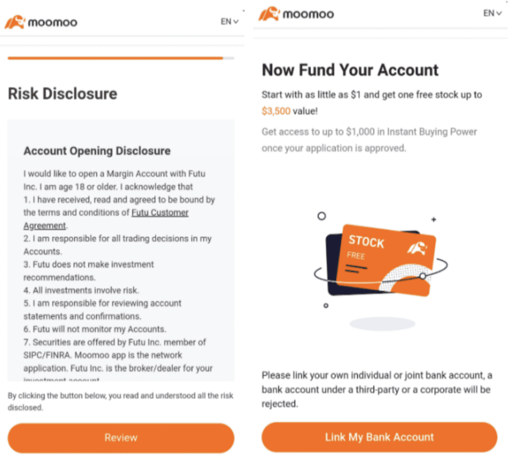 how to get free stocks on moomoo via the app